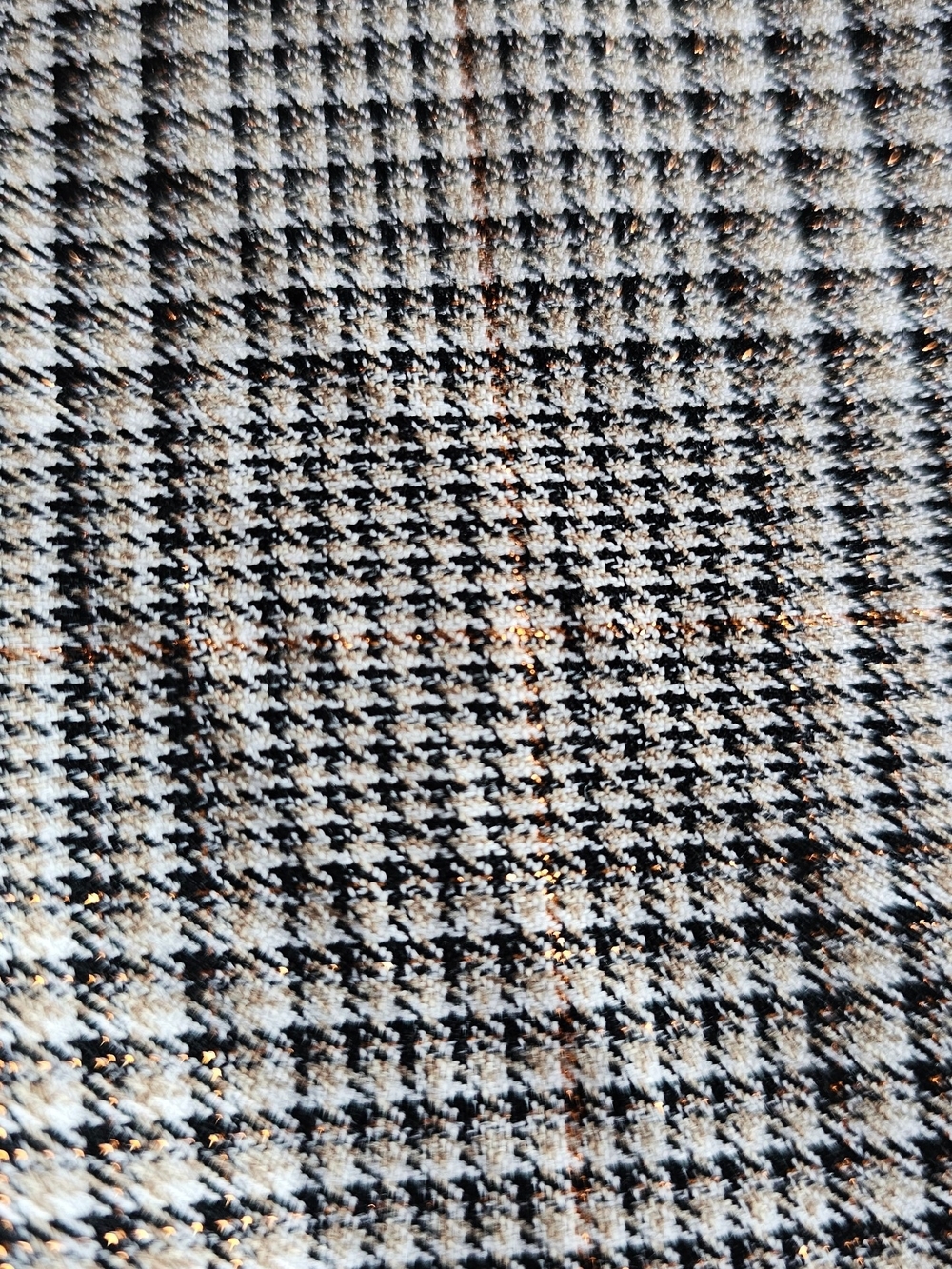 Worthington Glen Plaid Metallic A-Line Skirt Belted Size 8 - Picture 4 of 9